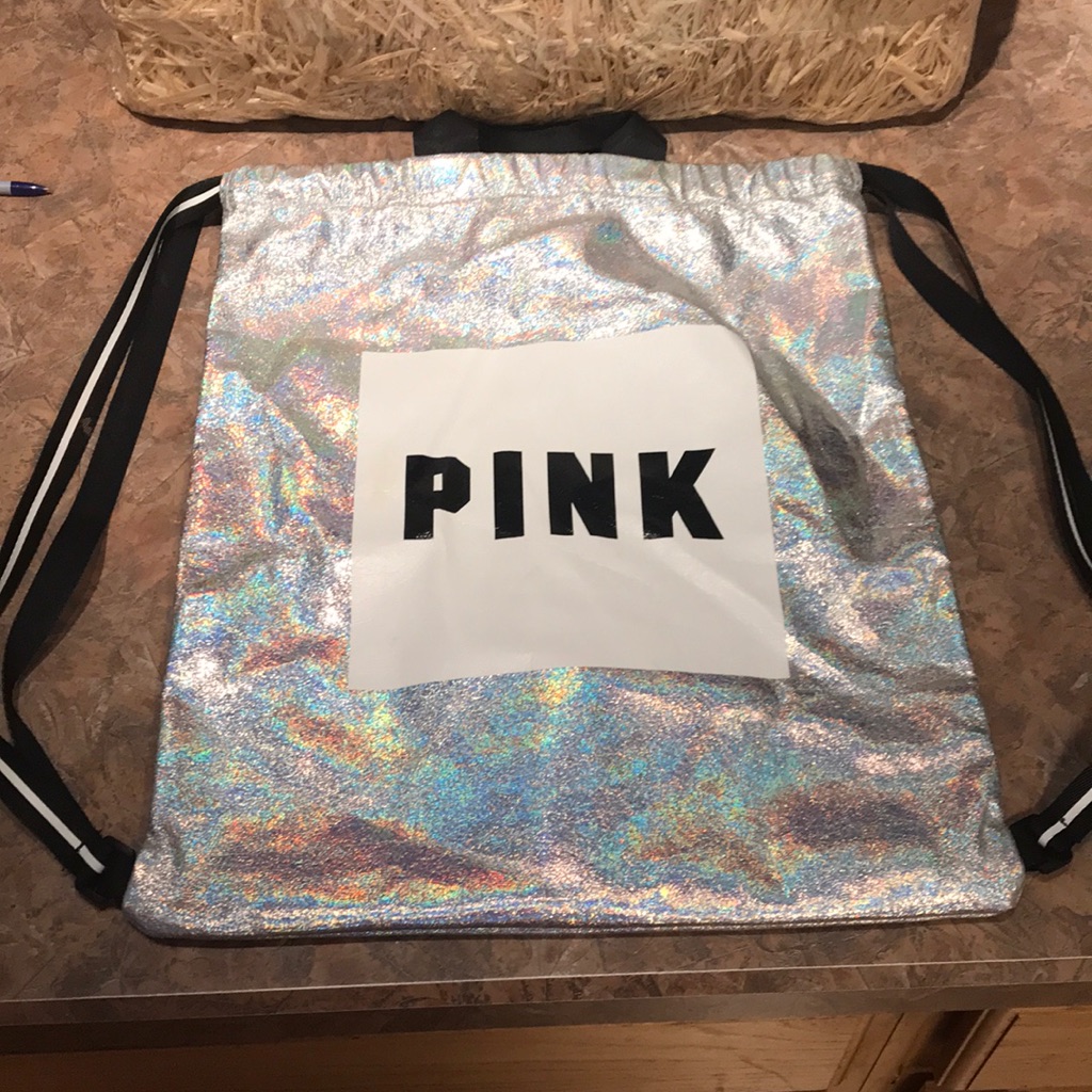 Pink Flashy String Backpack